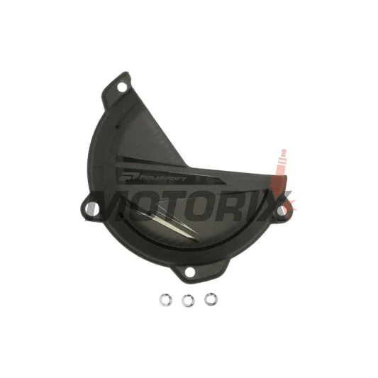 Chránič víka spojky -POLISPORT- černý, HUSQVARNA FC, TC; KTM EXC, SX, SX-F 250/300/450 2023-2024