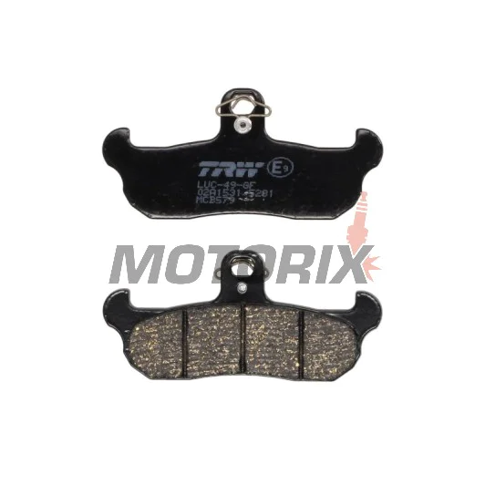 Brzdové destičky -TRW- MCB579, Alfer, Aprilia AF1/Tuareg, Cagiva Freccia/WMX, Gilera RC, Husaberg, Husqvarna CR/TE/WR, Kram IT ER, Laverda CR, Moto Morini 125-600 (1987-2000)