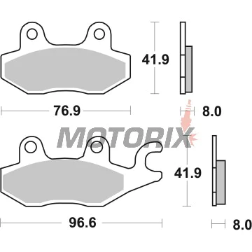 Brzdové destičky -BREMBO- 07071, Kymco People 250S (2006-2008), Suzuki Burgman 400 (1999-2000), Burgman 125, 200 (2014-2019)