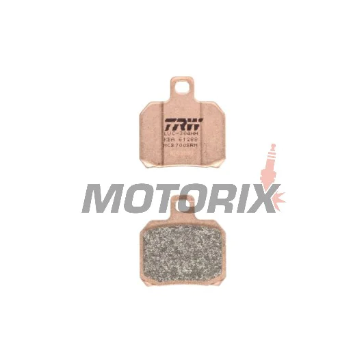 Brzdové destičky -TRW- MCB700SRM, sintrované, Aprilia ETV, RS, RSV, SL, Tuono; Benelli TNT, Tornado, TreK; Ducati 1098, 1198, 848, Monster, Multistrada, Panigale; KTM RC8, Super Duke; Moto Guzzi Breva, Nevada; Piaggio Beverly, X8, X9; Yamaha YP, VP, XQ