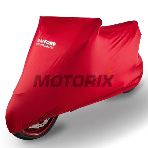 Plachta na motocykl -OXFORD- Protex Stretch vnitřní, červené, XL