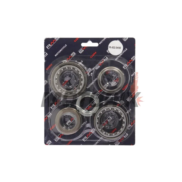 Sada ložisek přední části -RMS- Aprilia Scarabeo 250/400/500 2006-2008, Aprilia Scarabeo 300 2009-2010, Piaggio Beverly 125 2005-2015, Piaggio Beverly 250 2006-2009, Piaggio Beverly 300 2009-2016