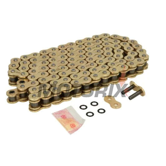 Řetěz -DID- 525ZVMX2G&G-100, velikost 525, 100 článků, dvojité zesílený, zlatá