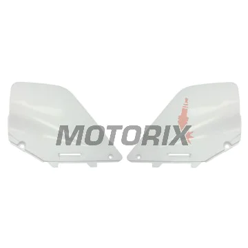 Zadní boční plasty -POLISPORT- bílé, SUZUKI RM 125/250 1996-2000
