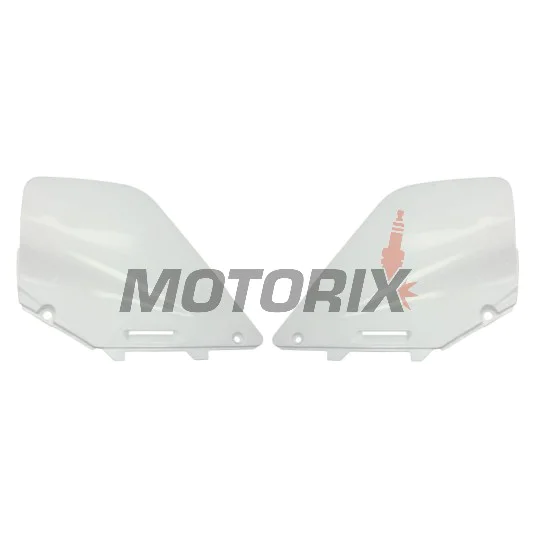 Zadní boční plasty -POLISPORT- bílé, SUZUKI RM 125/250 1996-2000
