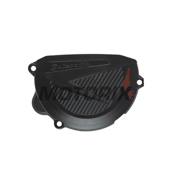 Chránič víka spojky -POLISPORT- černý, KTM EXC, SX, XC, XC-W 250/300 2008-2012