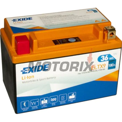 Akumulátor -EXIDE- ELTX9, 36Wh (3Ah), 12V, Lithium-ion