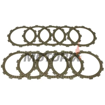 Sada spojkových lamel -TRW- MCC213-10, Kawasaki KLZ 1000 Versys (2012-2014), Z1000/Z1000 ABS (2003-2017), Z1000SX (2011-2016), ZX-9R 900 Ninja (1998-2004), Suzuki GSX-S1000/1000A/1000S/1000FA/1000F (2009-2020)
