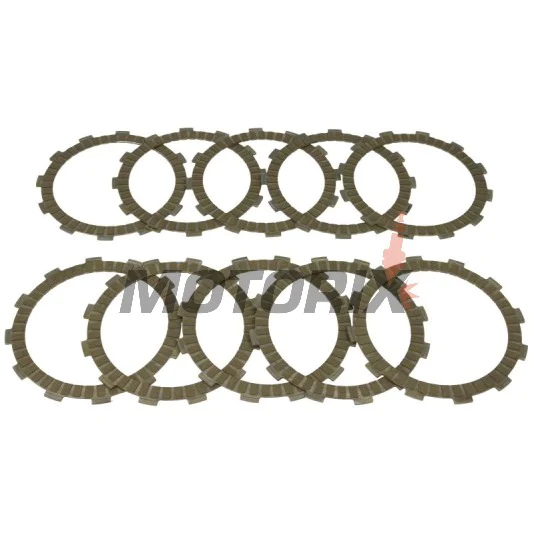 Sada spojkových lamel -TRW- MCC213-10, Kawasaki KLZ 1000 Versys (2012-2014), Z1000/Z1000 ABS (2003-2017), Z1000SX (2011-2016), ZX-9R 900 Ninja (1998-2004), Suzuki GSX-S1000/1000A/1000S/1000FA/1000F (2009-2020)