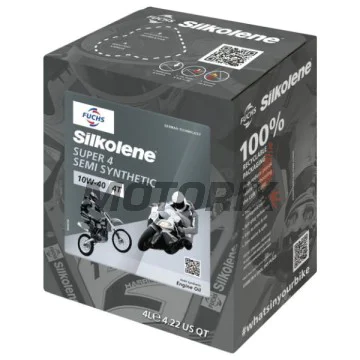 Motorový olej -SILKOLENE- SUPER 4 10W40 4L CUBE, 10W40, polosyntetika, 4L CUBE