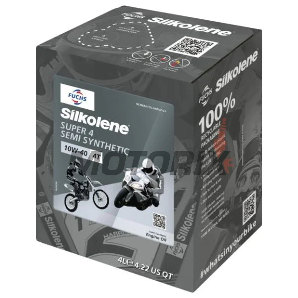 Motorový olej -SILKOLENE- 10W40, polosyntetika, 4L CUBE