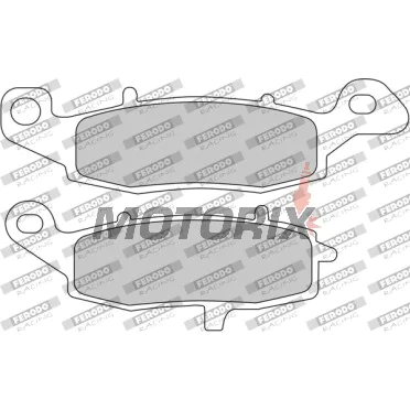 Brzdové destičky -FERODO- FDB2048EF, Kawasaki ER-6/Versys/KLR/VN/Z/Zephyr/ZR-7 650-1600 1996-2007, Suzuki V-Strom/Bandit/GSX 750F/SV 650/Intruder 600-1500 1998-2015