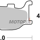 Brzdové destičky -BREMBO- 07042, Yamaha FZ6 / MT-03 / XJ6 Diversion / XV Virago / XVS Drag Star / YP Majesty (1995-2009)