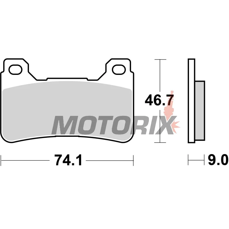Brzdové destičky -BREMBO- 07HO50RC, Honda CBR 600RR/600RR ABS, CBR 1000RR Fireblade