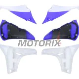 Přední boční plasty -POLISPORT- modré/bílé, YAMAHA YZ 450 2010-2013