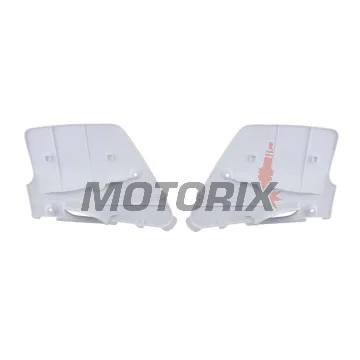Zadní boční plasty -POLISPORT- bílé, KAWASAKI KX 125/250 1996-1998