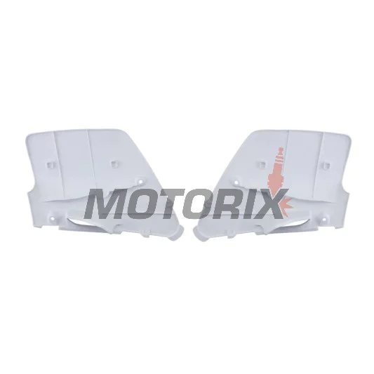 Zadní boční plasty -POLISPORT- bílé, KAWASAKI KX 125/250 1996-1998