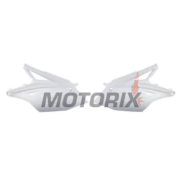 Zadní boční plasty -POLISPORT- bílé, KAWASAKI KX 450 2016-2018