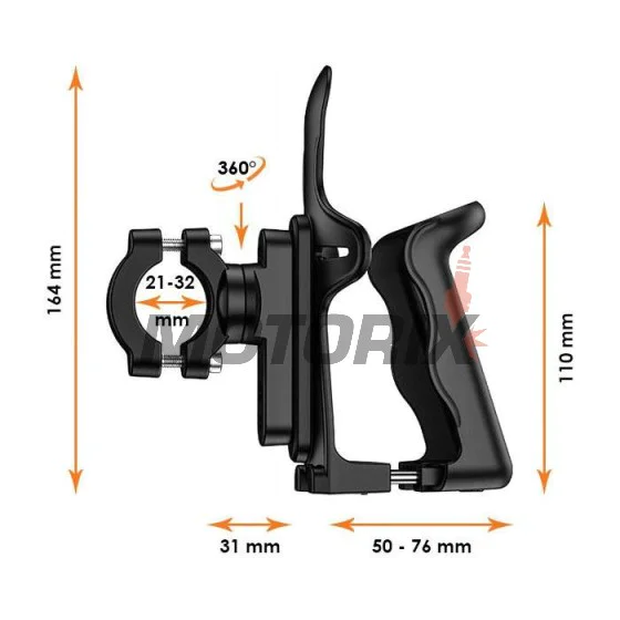 Držák pro láhev/hrnek -4 RIDE- 21-32mm - univerzální
