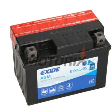 Akumulátor -EXIDE- YTX4L-BS, 3Ah 12V