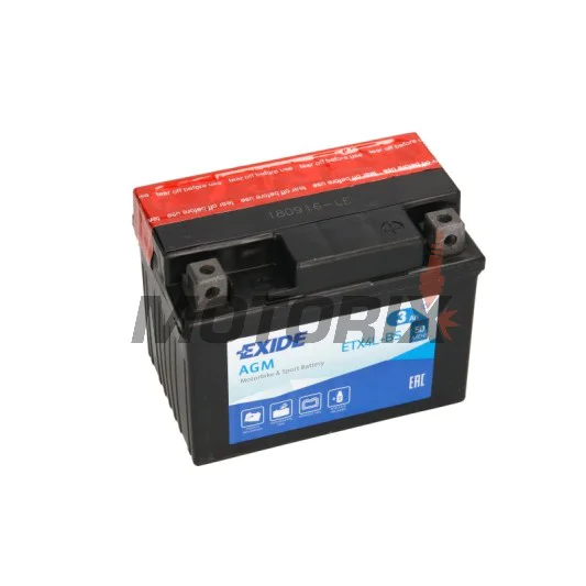 Akumulátor -EXIDE- YTX4L-BS, 3Ah 12V