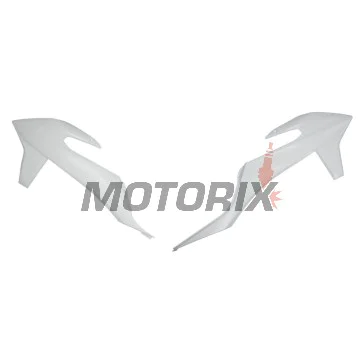 Přední boční plasty -POLISPORT- bílé, KTM EXC, EXC-F, SX, SX-F, XC, XC-F 125-450 2019-2023