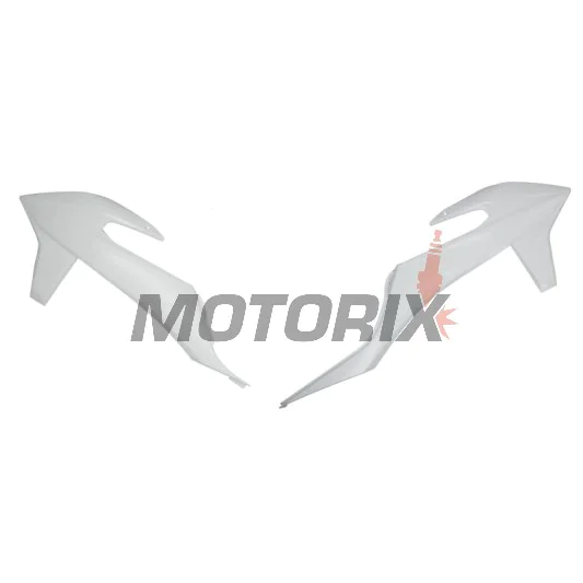 Přední boční plasty -POLISPORT- bílé, KTM EXC, EXC-F, SX, SX-F, XC, XC-F 125-450 2019-2023