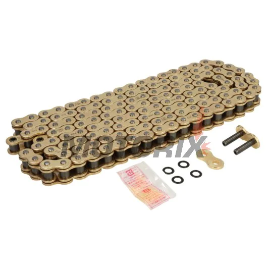 Řetěz -DID- 530ZVMX2G&G-140, velikost 530, 140 článků, dvojité zesílený, zlatá
