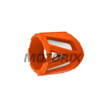 Chránič výfuku -POLISPORT- univerzální, průměr: 200/330mm, oranžový