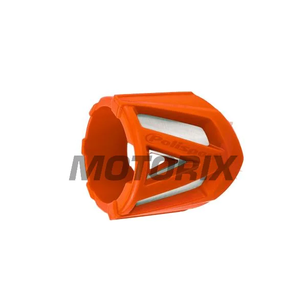 Chránič výfuku -POLISPORT- univerzální, průměr: 200/330mm, oranžový