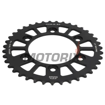Zadní rozeta -JT- JTA735,39, 39 zubů, hliníkový, Ducati 851 851 1989-1992, 888 888 1993-1994, 900 900 1991-1992, 907 907 1991-1992, Monster 400 2001-2008, Monster 600 1994-2001, Monster 620 2002-2006, Monster 695 2007-2008