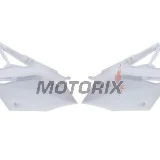 Zadní boční plasty -POLISPORT- bílé, KAWASAKI KX 450 2016-2018
