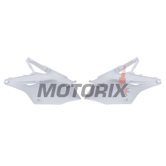 Zadní boční plasty -POLISPORT- bílé, KAWASAKI KX 450 2016-2018