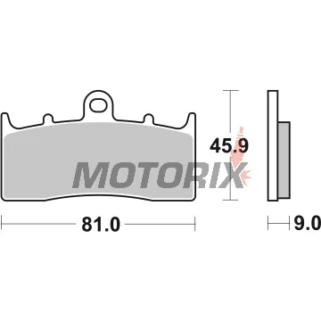 Brzdové destičky -BREMBO- 07GR62SR, BMW K 1200/1300R, K 1200LT, K 1300GT, R 850/1100/1150/1200 (GS, RT, GS Adventure, CL, C, S, Rockster) (2000-2016)