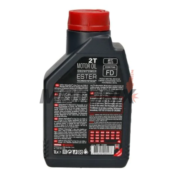 2taktní olej -MOTUL- SNOWPOWER, 2T, plná syntetika, 1L