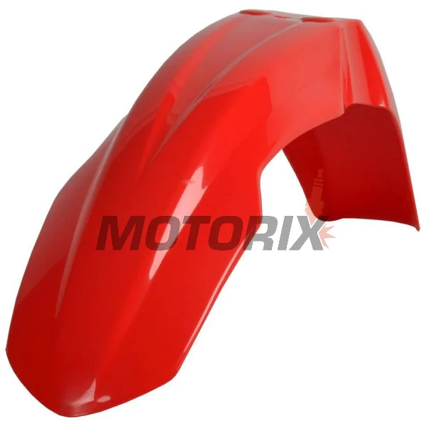 Přední Supermoto blatník -POLISPORT- červený, HONDA CR, CRF 125/250/450 2004-2009
