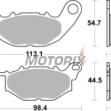 Brzdové destičky -BREMBO- 07YA52CC, Yamaha MT-03 660 (2006-2013), Yamaha MT-03 320/321 ABS (2015-2022)
