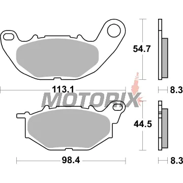 Brzdové destičky -BREMBO- 07YA52CC, Yamaha MT-03 660 (2006-2013), Yamaha MT-03 320/321 ABS (2015-2022)