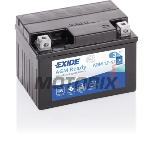 Akumulátor -EXIDE- YTX4L-BS READY, 3Ah 12V
