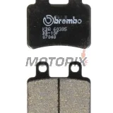 Brzdové destičky -BREMBO- 07048CC, Derbi Boulevard 125, Cross City 125, Senda 125, Terra 125 (2003-2008), Italjet Jet Set, Millenium 100-150 (2001-2003), Peugeot Elyseo 125, 150, Elystar 50, Satelis 125, 250, 600 (2000-2007)