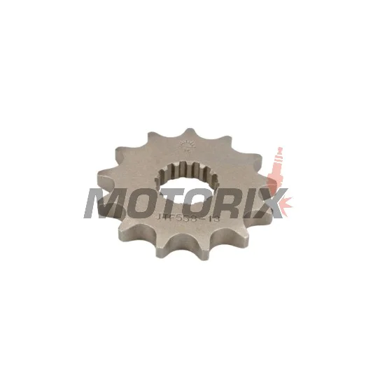 Přední pastorek -JT- JTF558,13, 13 zubů, Derbi GPR 125 2004-2008, Gilera SC 125 2006-2008, Kawasaki Z 125 2018-2020, Yamaha DT 125 1988-2006, DT 200 1988, TDR 125 1989-2002, TZR 125 1993-2000, TZR 80 1996, XVS 125 2000-2004