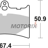 Brzdové destičky -BREMBO- 07GR56SR, Aprilia RS 125/AF1 125, MZ Skorpion 660, Sachs Roadster 650/800, Sachs XTC 125, Yamaha TDR 125 & DT 80
