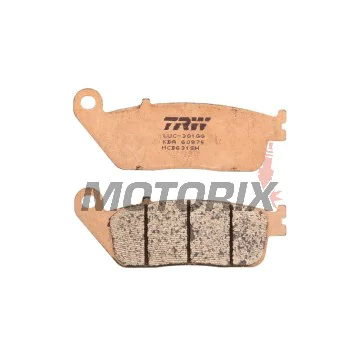 Brzdové destičky -TRW- MCB631SH, Honda CBR1000F (1990-1992), Honda RVF750R (1994-1997), Honda ST1100 Pan European/ABS (1990-2001), Kymco People 250 (2004-2005), Yamaha MT-01 1700 (2004-2011), Yamaha X-Max 125 ABS (2011-2012)