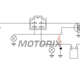 Regulátor dobíjení -DZE- regulátor dobíjení, 12V, 12A, KAWASAKI KLX; YAMAHA RT, SH, TT-R, YBR 50-450 1995-2020