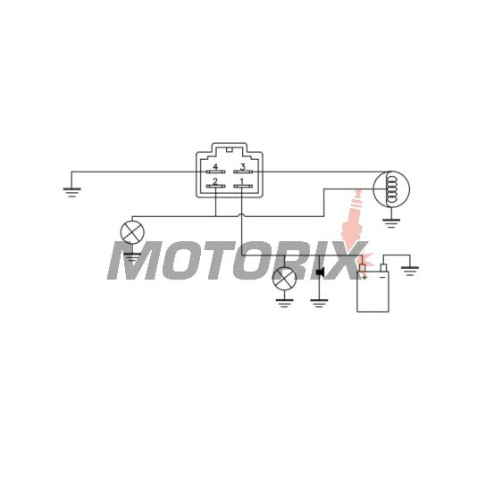 Regulátor dobíjení -DZE- regulátor dobíjení, 12V, 12A, KAWASAKI KLX; YAMAHA RT, SH, TT-R, YBR 50-450 1995-2020