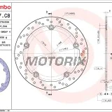Brzdový kotouč -BREMBO- 68B407C8, BMW R 850-1150 (1991-2006)