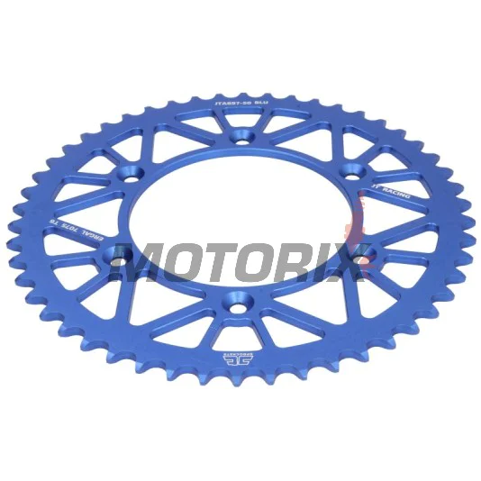 Zadní rozeta -JT- JTA897,50BLU, 50 zubů, modrý, hliníkový, Gas Gas EC 300 2021-2023, EC 500 2024-2026, EX 450 2021-2023, MC 125 2025-2026, Husaberg FE 250 2013-2014, TE 125 2012-2013, TE 250/300 2011-2014, Husqvarna FC 250 2016, FC 350 2016-2019
