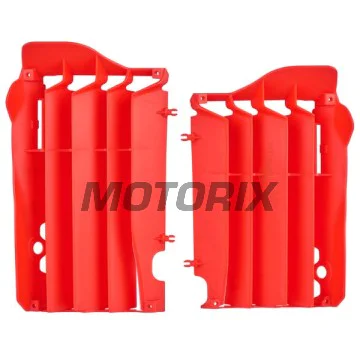 Chrániče chladiče -POLISPORT- červený, HONDA CRF 450 2013-2014
