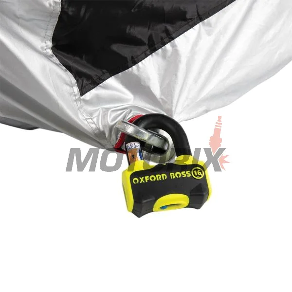 Plachta na motocykl -OXFORD- Aquatex, černá/stříbrná, XL