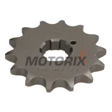 Přední pastorek -JT- JTF508,14, 14 zubů, Cagiva Ala Rossa 350 1983-1984, Kawasaki H2A 750 1973, H2B 750 1974, H2C 750 1975, KH 400 1976-1978, KH 500 1974